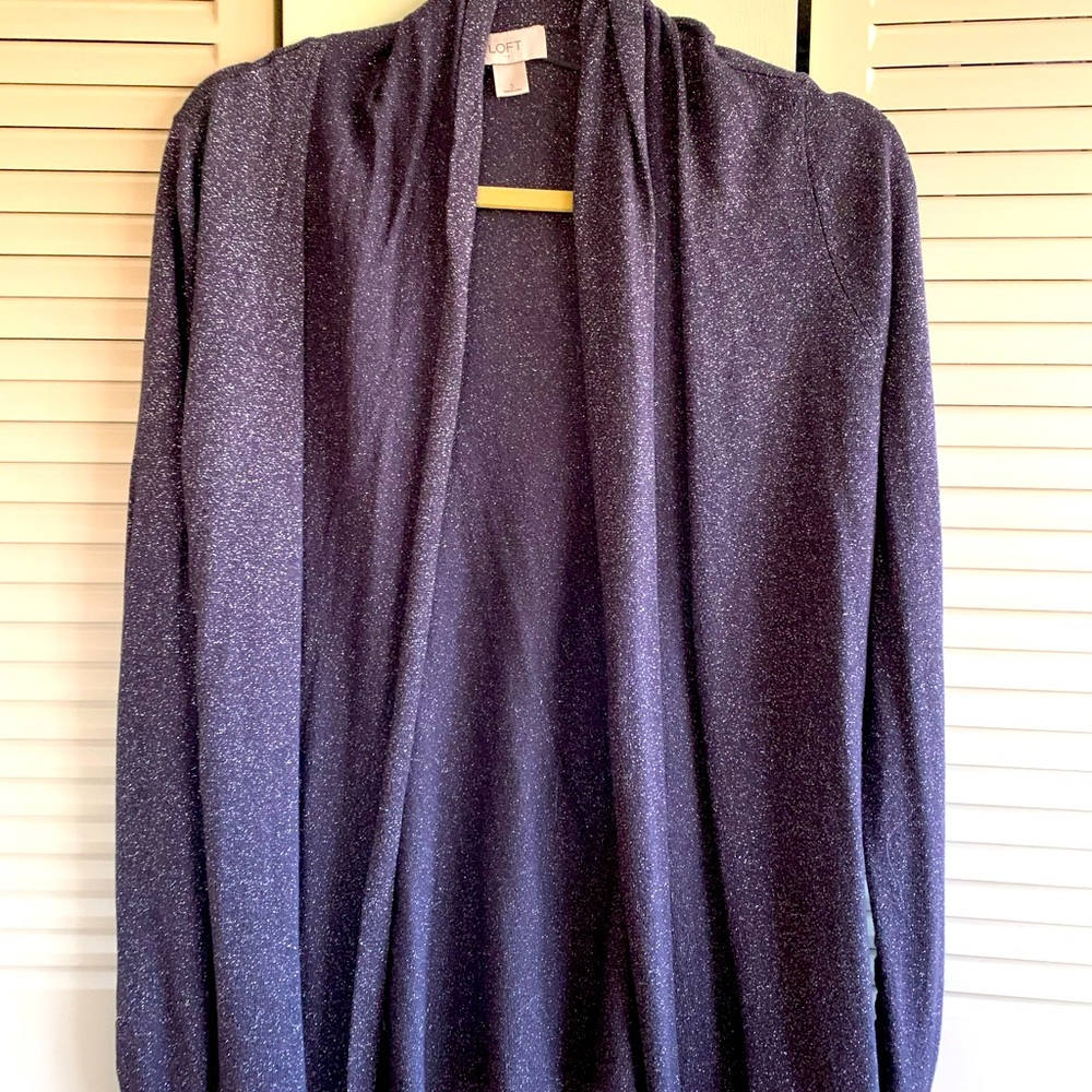 Loft Gray sparkly sweater